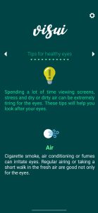 visui – Your daily eye health training. iOS Fitness App to improve your vision. Tipps for healthy eyes. Jan Essig
